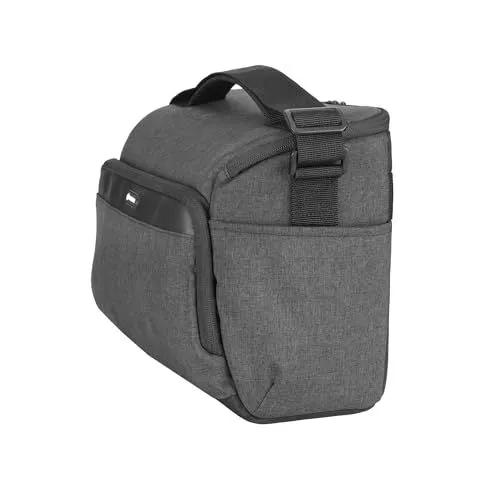 Compact Gray Camera Shoulder Bag