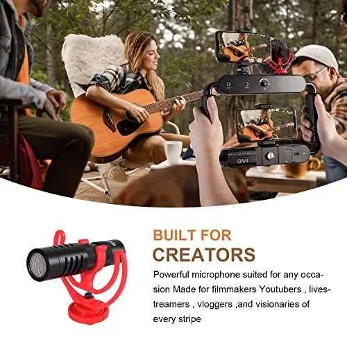 Compact Shotgun Microphone for Content Creators