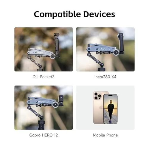 Compatible Devices for MOVMAX Gimbal Attachment