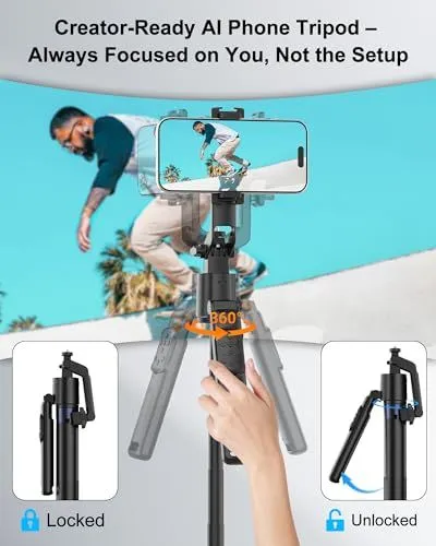 Creator-Ready AI Phone Tripod