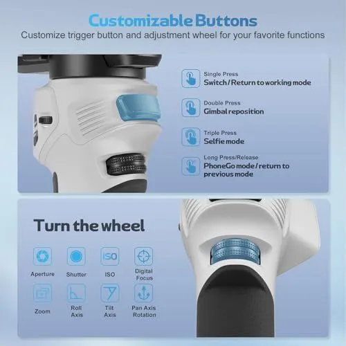 Customizable Gimbal Button and Wheel Functions