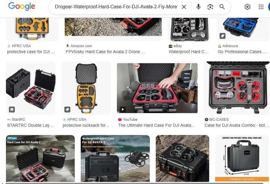 DJI Avata 2 Hard Case Search Results