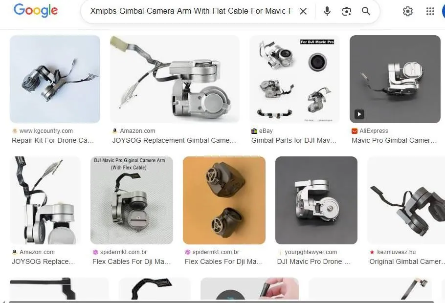DJI Mavic Pro Gimbal and Camera Replacement Parts