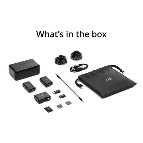 DJI Mic Wireless Microphone System Components