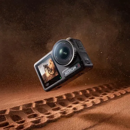 DJI Osmo Action 4 Camera Over Sand