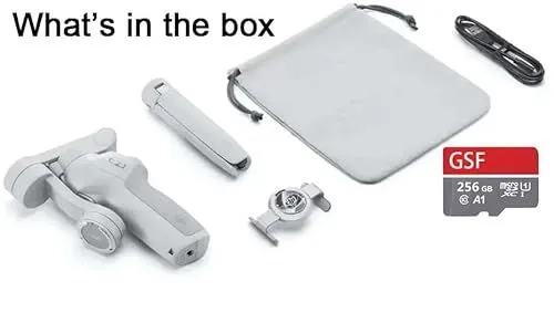 DJI Osmo Mobile 6 Platinum Gray Gimbal Bundle Contents