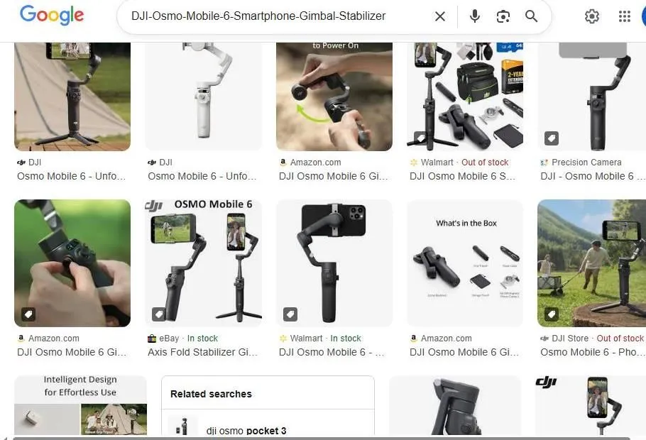 DJI Osmo Mobile 6 Search Results