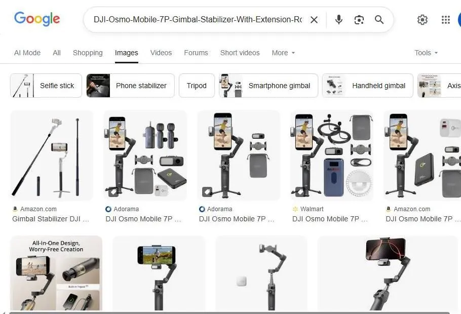 DJI Osmo Mobile 7P Search Results