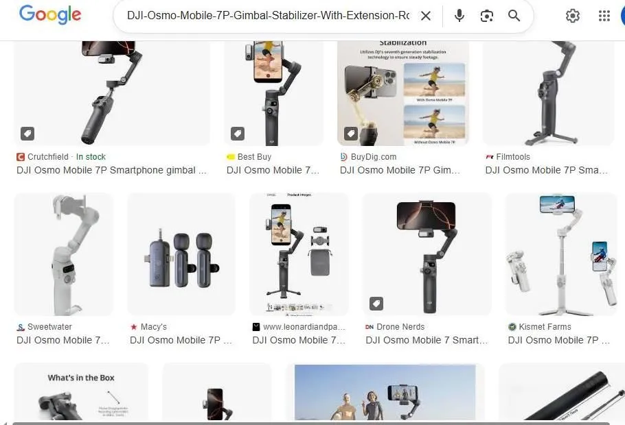DJI Osmo Mobile 7P Search Results