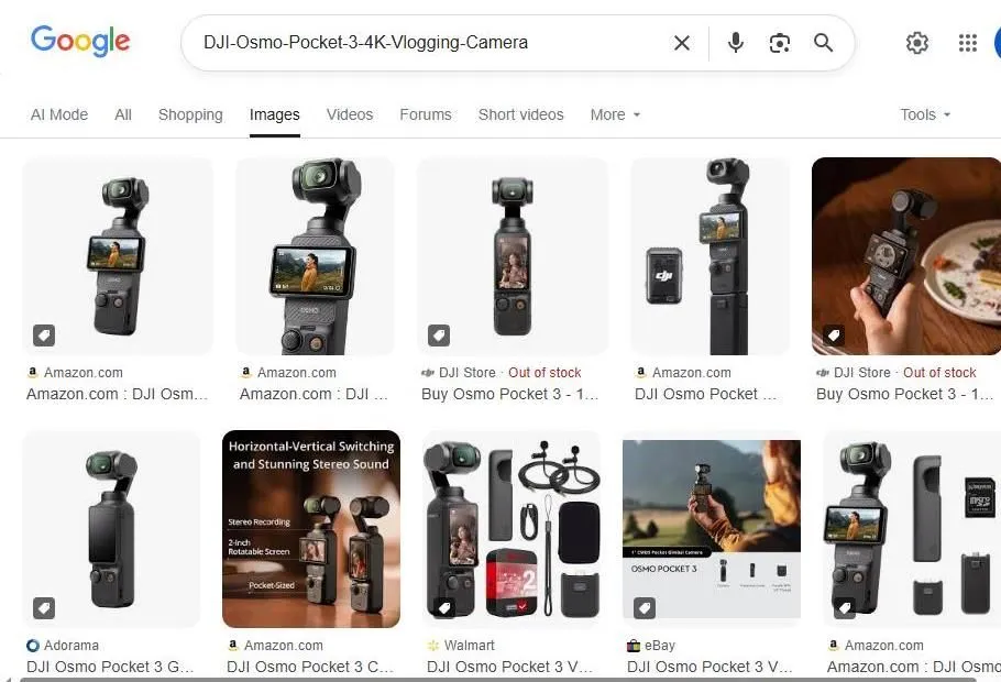 DJI Osmo Pocket 3 Search Results