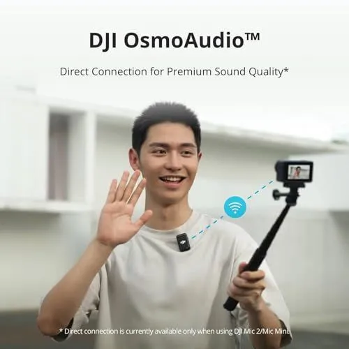 DJI OsmoAudio Direct Wireless Connection Promotional Image