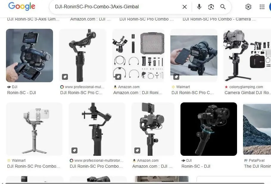 DJI Ronin-SC Gimbal Search Results