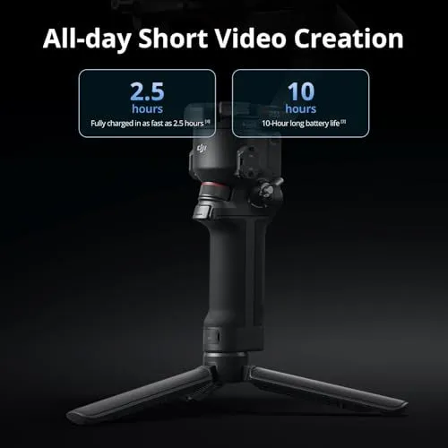 DJI RS 3 Mini Battery and Charging Features