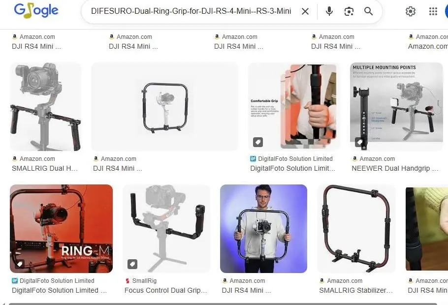 DJI RS4 Mini Dual Ring Grip Search Results