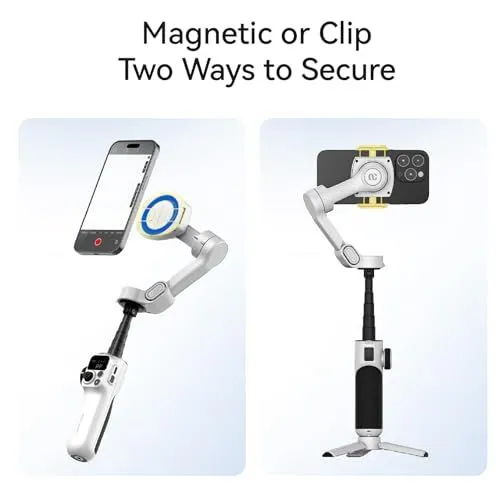 Dual Mounting Options for Smartphone Gimbal