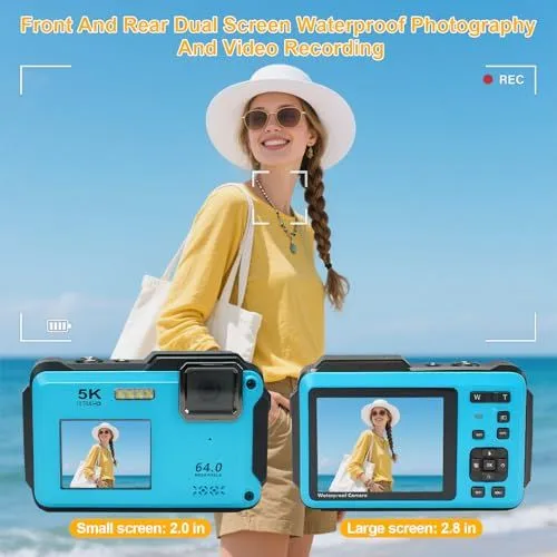 Dual Screen Waterproof Digital Camera
