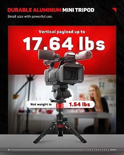 Durable Aluminum Mini Tripod Specifications