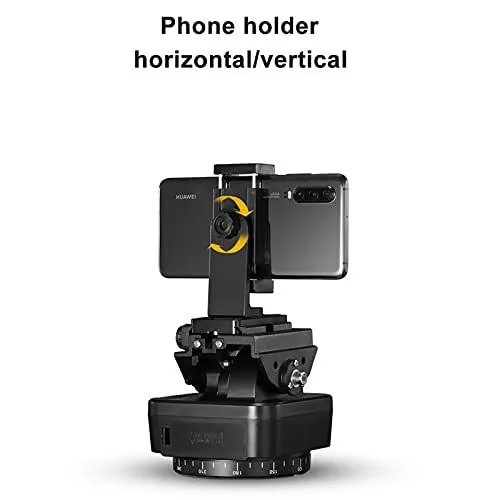 Electronic Motorized Panoramic Tripod Head with Phone Mount