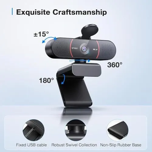 EMEET 4K AF Webcam Product Features