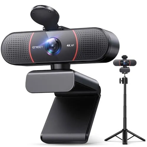 EMEET C960 4K Webcam With Tripod And PDAF