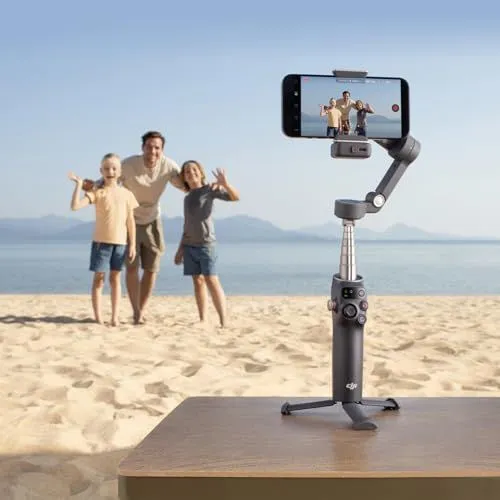 Family Beach Photo with DJI Smartphone Gimbal
