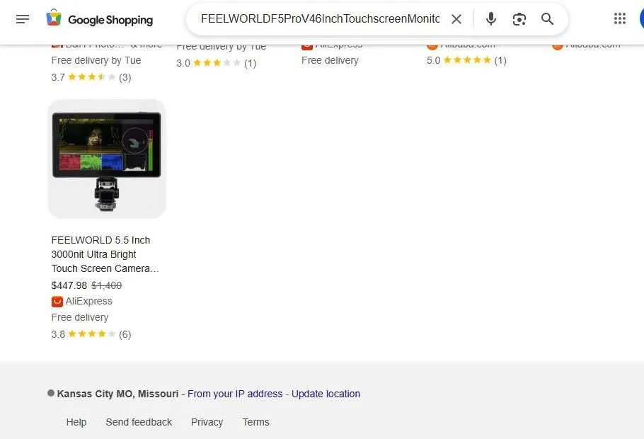 FEELWORLD 5.5 Inch Ultra Bright Camera Monitor Product Page