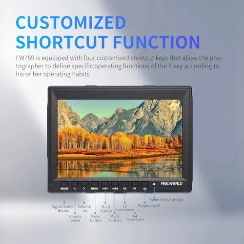 FEELWORLD FW759 Monitor Shortcut Interface