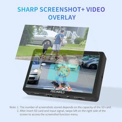 FEELWORLD Monitor Screenshot and Video Overlay Feature