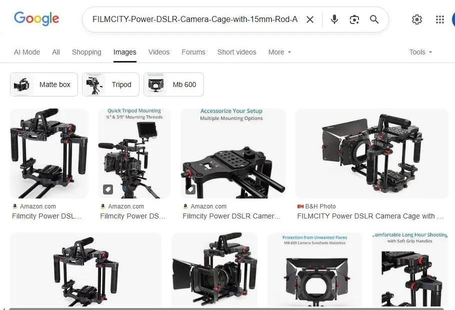 Filmcity Power DSLR Camera Cage Search Results