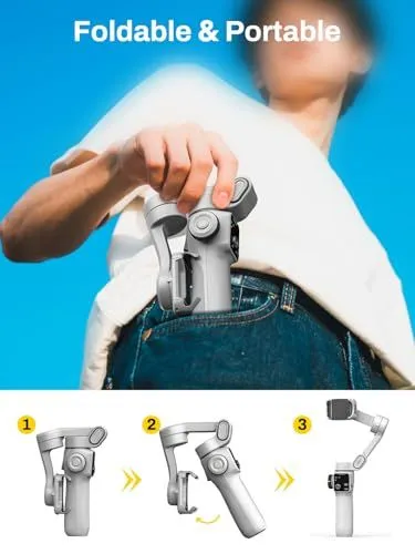 Foldable and Portable Smartphone Gimbal Stabilizer