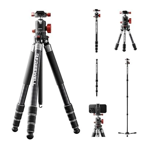 FREEWELL 5-in-1 Carbon Fiber Multi-Tripod and Monopod