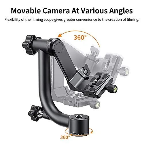 Gimbal Tripod Head for Camera Movement