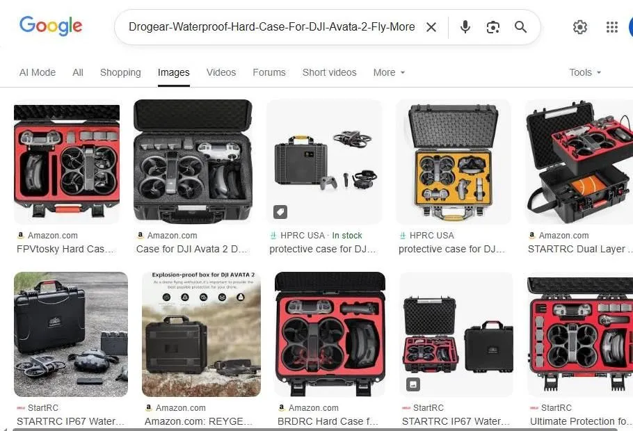 Google Image Search Results for DJI Avata 2 Hard Cases