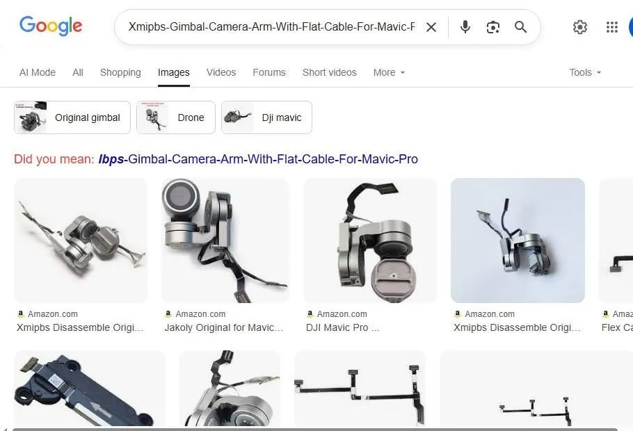 Google Image Search Results for DJI Mavic Pro Gimbal Camera Arm