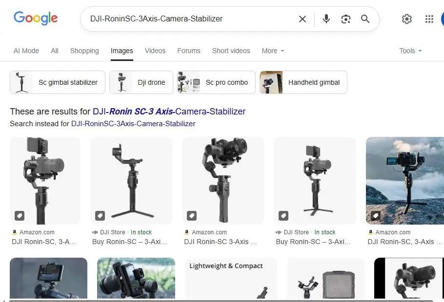 Google Image Search Results for DJI Ronin SC Gimbal