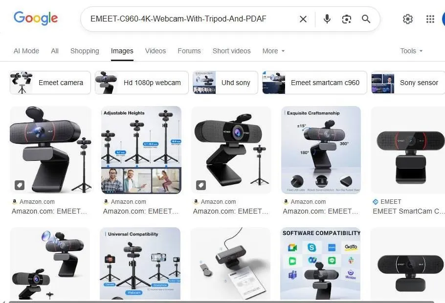 Google Image Search Results for EMEET C960 4K Webcam