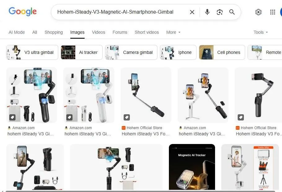Google Image Search Results for Hohem iSteady V3 Smartphone Gimbal