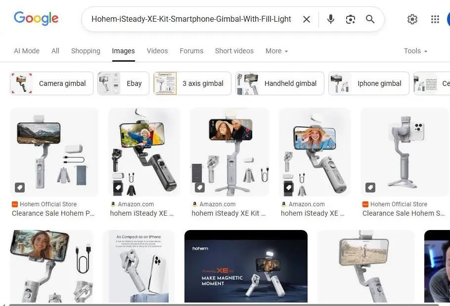 Google Image Search Results for Hohem iSteady XE Smartphone Gimbal