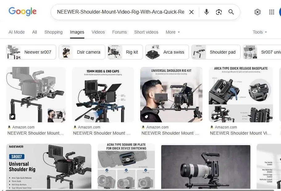 Google Image Search Results for Neewer Shoulder Rig