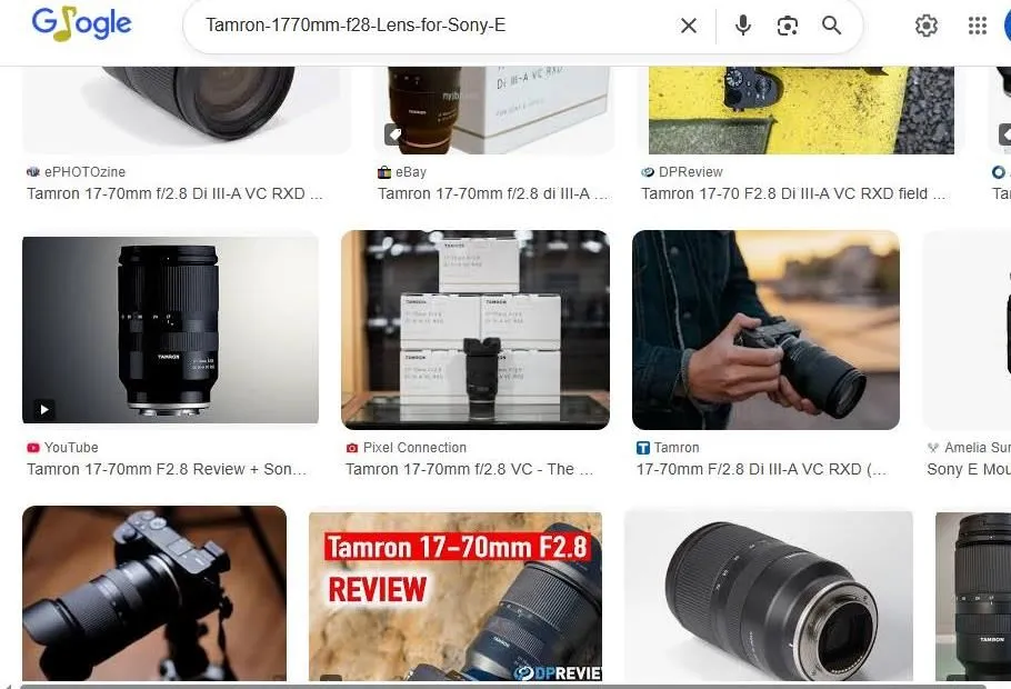 Google Image Search Results for Tamron 17-70mm Lens