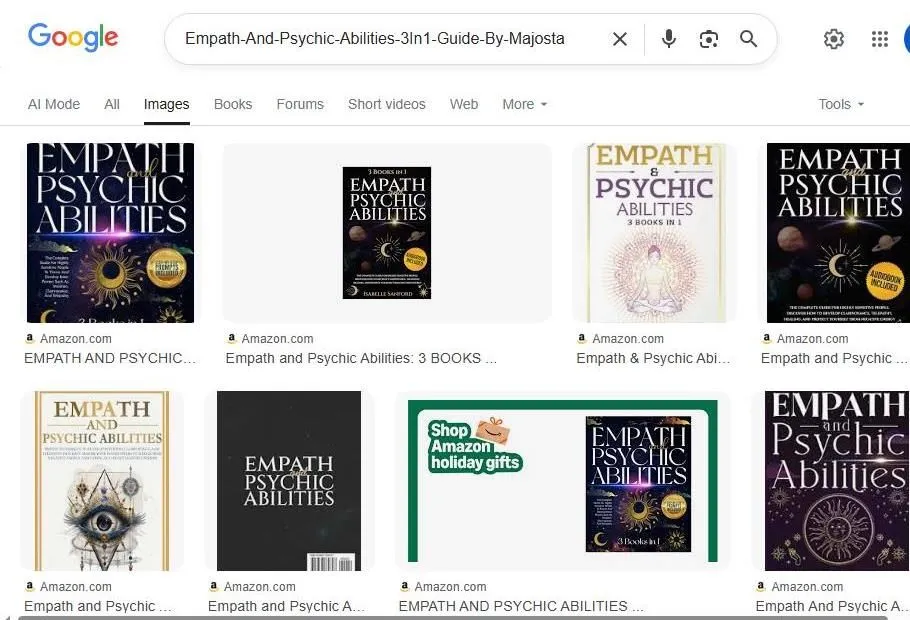 Google Image search results for the book Empath and Psychic Abilities