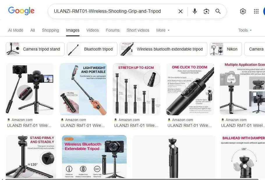 Google Image Search Results for ULANZI RMT-01 Wireless Shooting Grip