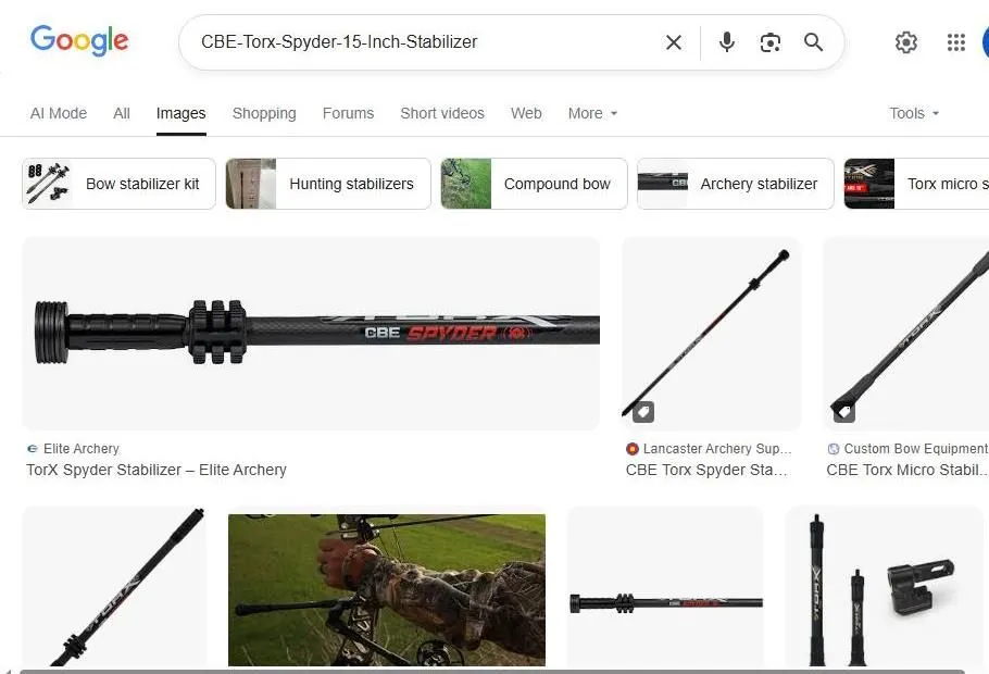 Google Search Results for CBE Torx Spyder Stabilizer