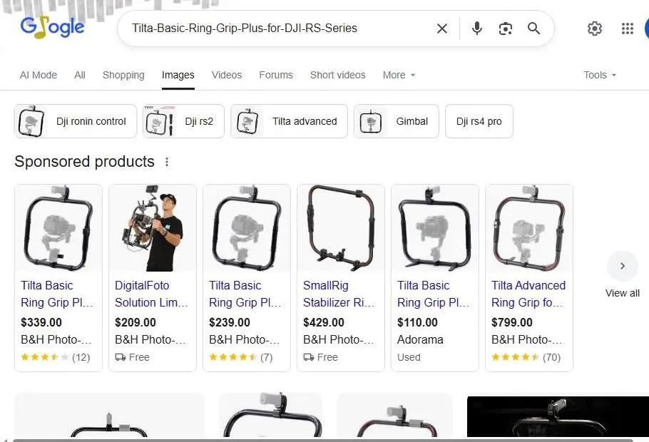 Google Search Results for Tilta Basic Ring Grip Plus