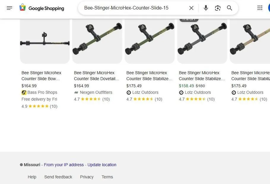 Google Shopping Results for Bee Stinger MicroHex Counter Slide