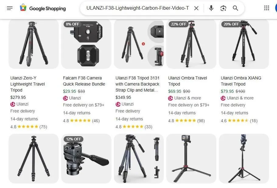 Google Shopping Results for Ulanzi Tripods