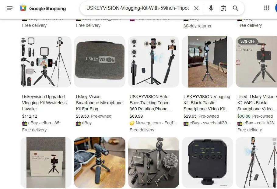 Google Shopping Results for USKEYVISION Vlogging Kits