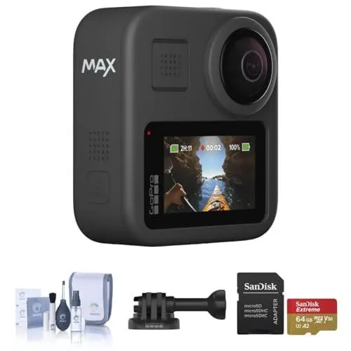 GoPro MAX 360 Camera Bundle With SD Card And Cleaning Kit