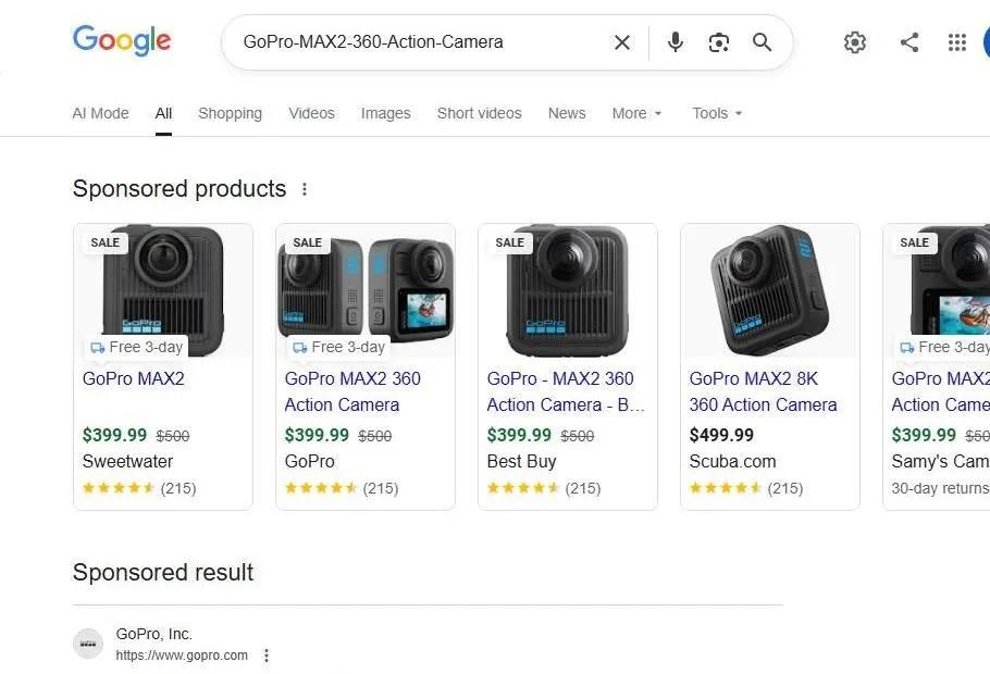 GoPro MAX2 Search Results
