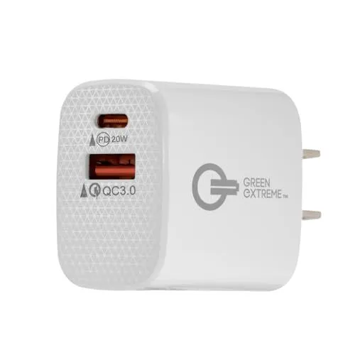 Green Extreme Dual Port Wall Charger